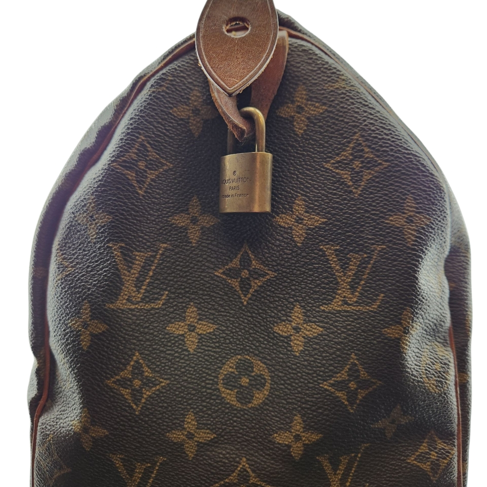 Louis Vuitton Monogram Canvas with Tan Leather Accent - Picture 3 of 11